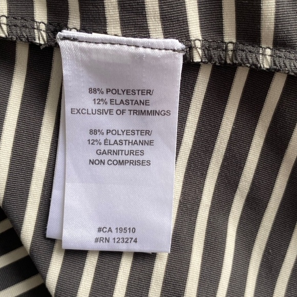 Lole full zip active jacket size XS grey and white stripe - Picture 14 of 14